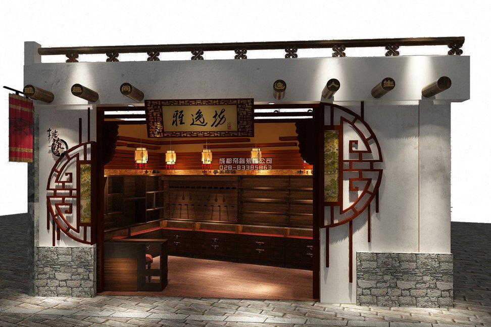成都古玩店鋪門頭怎樣裝修設(shè)計(jì)才好？